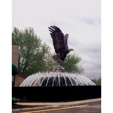 Outdoor-Gartendekoration Bronze Metall Handwerk große Adler Statuen